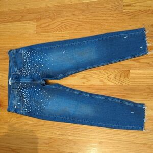 Pearl Embellished Jeans